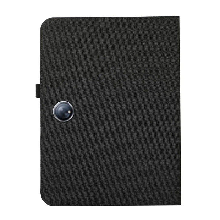 For OnePlus Pad Case with Stand Card Holder Cloth Texture Leather Tablet Cover - Black - 6