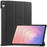 For Samsung Galaxy Tab S11 Case Anti-Drop Leather Stand Tablet Cover - Black - 1