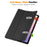 For Samsung Galaxy Tab S11 Case Anti-Drop Leather Stand Tablet Cover - Black - 2