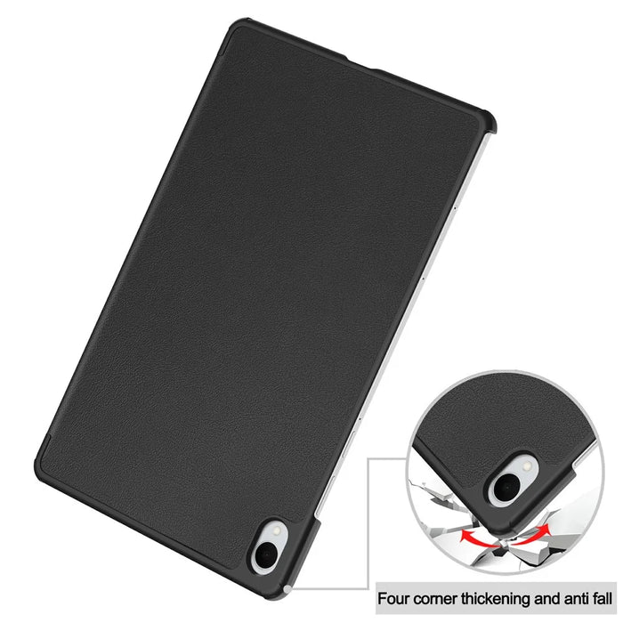 For Samsung Galaxy Tab S11 Case Anti-Drop Leather Stand Tablet Cover - Black - 5