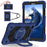 For Lenovo Tab K9 / Tab One Case Silicone + PC Kickstand Tablet Cover - Navy Blue / Black - 2