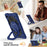 For Lenovo Tab K9 / Tab One Case Silicone + PC Kickstand Tablet Cover - Navy Blue / Black - 3