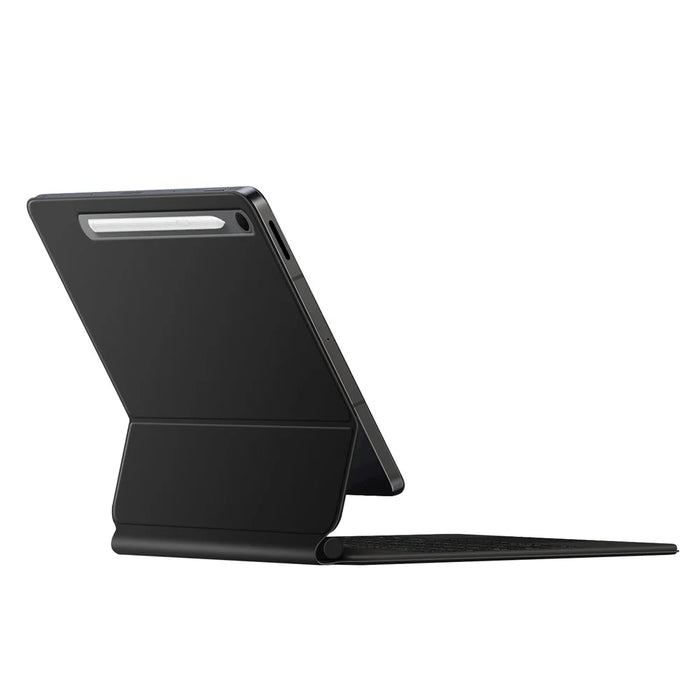 For Samsung Galaxy Tab S10 Lite Magnetic Floating Bluetooth-Compatible Keyboard (Spanish) + Leather Tablet Case - Black - 4