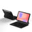 For Samsung Galaxy Tab S10 Lite Magnetic Floating Bluetooth-Compatible Keyboard (Spanish) + Leather Tablet Case - Black - 7