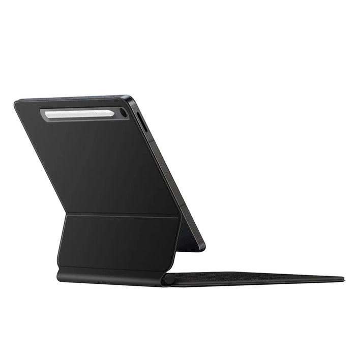 For Samsung Galaxy Tab S10 Lite Magnetic Floating Bluetooth-Compatible Keyboard (English) + Leather Tablet Case - Black - 4