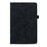 For Samsung Galaxy Tab A11 X133 X130 / Tab A9 Tablet Case Card Slots Leather Cover Flower Pattern - Black - 4