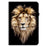 For Samsung Galaxy Tab S11 Leather Case Pattern Printed Stand Tablet Cover with Card Slots - Lion Head - 5