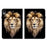 For Samsung Galaxy Tab S11 Leather Case Pattern Printed Stand Tablet Cover with Card Slots - Lion Head - 7