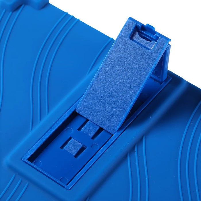 For Blackview ZENO 1 / TechLife Pad Lite 8 Case Adjustable Kickstand Silicone Tablet Protective Cover - Dark Blue - 4