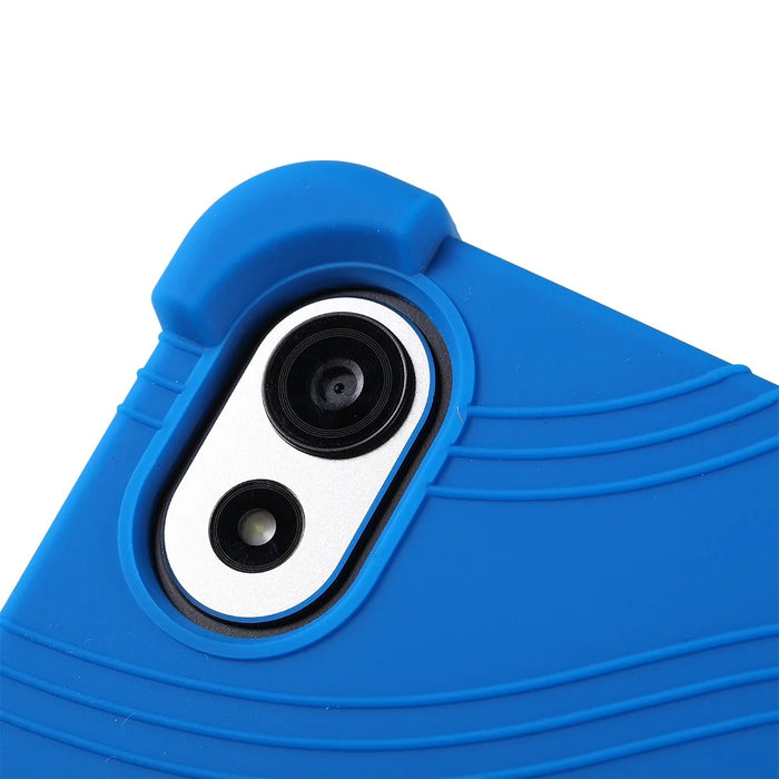 For Blackview ZENO 1 / TechLife Pad Lite 8 Case Adjustable Kickstand Silicone Tablet Protective Cover - Dark Blue - 5