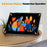 For Lenovo Idea Tab Plus Case Anti-Drop Leather Stand Tablet Cover - Black - 6