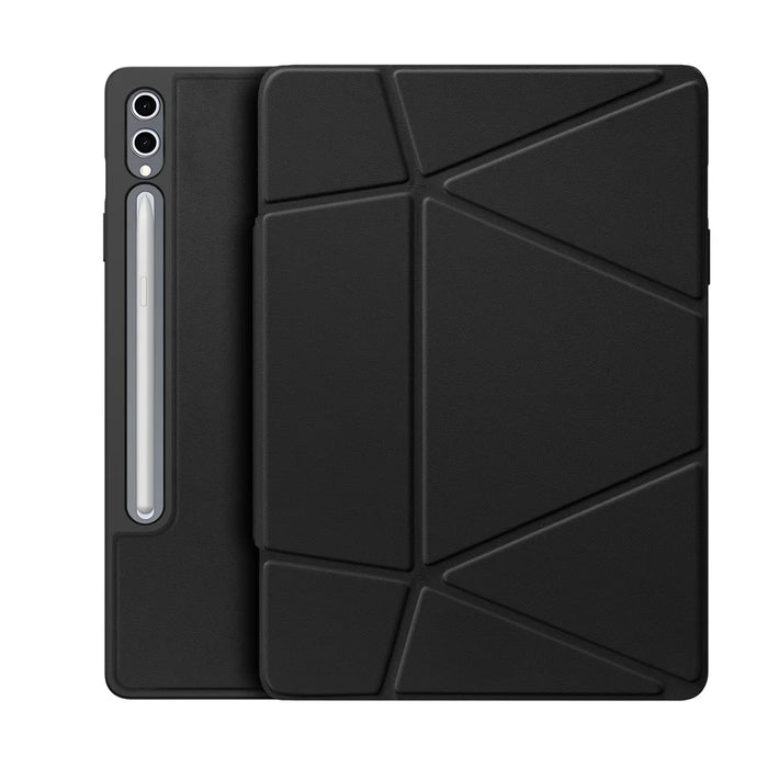 DUX DUCIS For Samsung Galaxy Tab S9+ / Galaxy Tab S9 FE+ / Galaxy Tab S10+ Tablet Case  Vers Series Multi-function Folding Stand Leather Cover - Black - 1