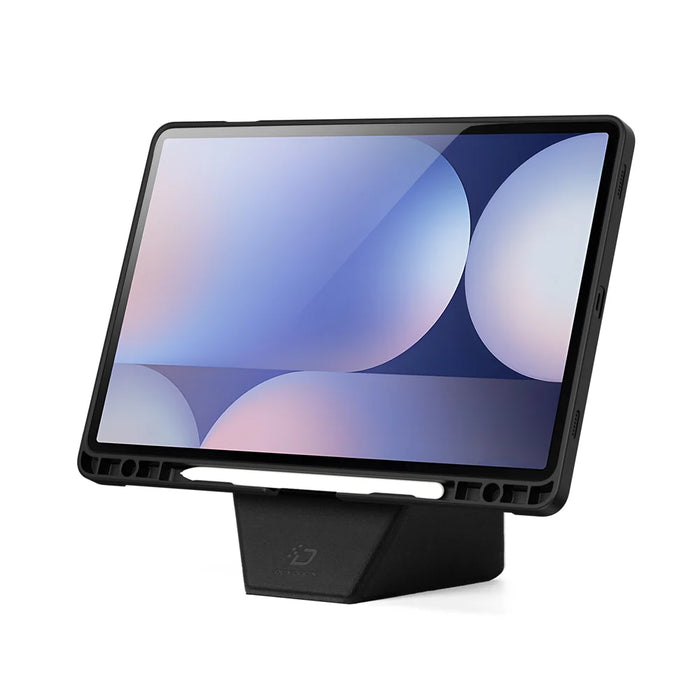 DUX DUCIS For Samsung Galaxy Tab S9+ / Galaxy Tab S9 FE+ / Galaxy Tab S10+ Tablet Case  Vers Series Multi-function Folding Stand Leather Cover - Black - 3
