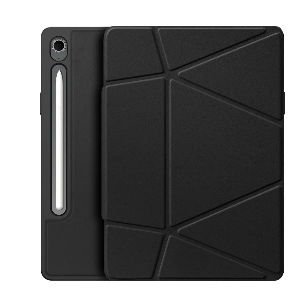 DUX DUCIS For Samsung Galaxy Tab S10 FE / Galaxy Tab S9 FE / Galaxy Tab S9 / Galaxy Tab S10 Lite Tablet Case  Vers Series Multi-function Folding Stand Leather Cover - Black - 1