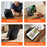 DUX DUCIS For Samsung Galaxy Tab S10 FE / Galaxy Tab S9 FE / Galaxy Tab S9 / Galaxy Tab S10 Lite Tablet Case  Vers Series Multi-function Folding Stand Leather Cover - Black - 5