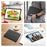 DUX DUCIS For OnePlus Pad Lite / Oppo Pad SE Case  Domo Series Tri-fold Stand PU Leather Tablet Cover - Black - 2