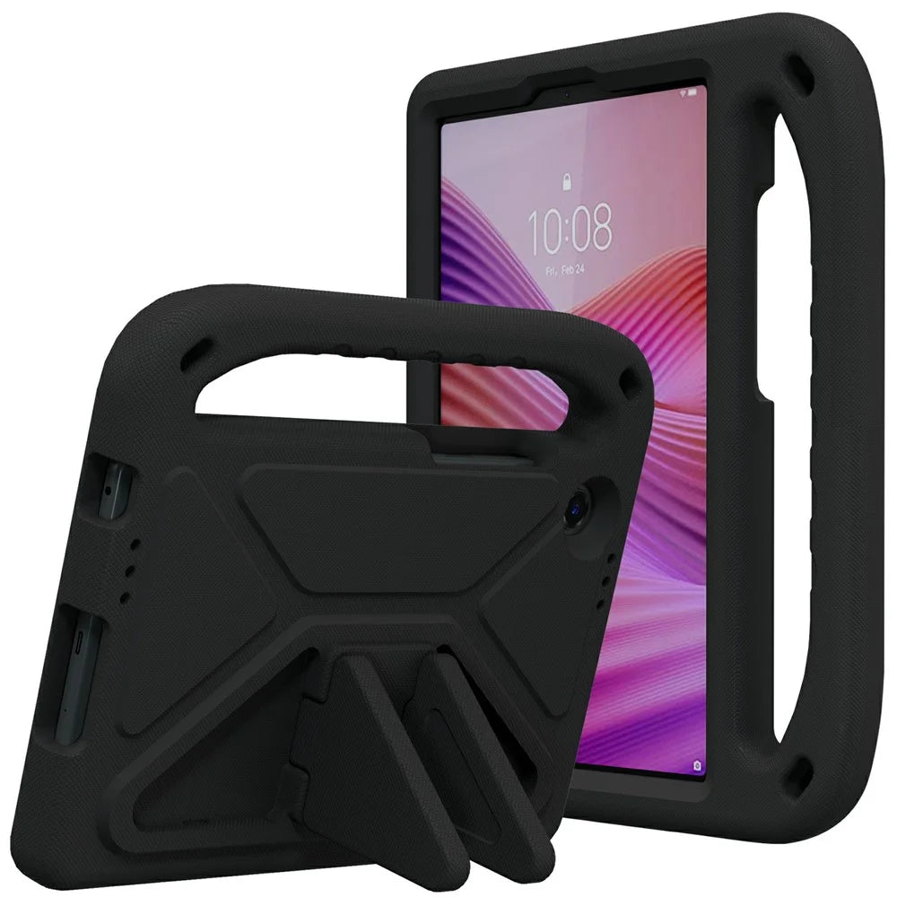 For Lenovo Tab K9  /  One Case Hand Grip Kickstand Tablet EVA Cover - Black - 1