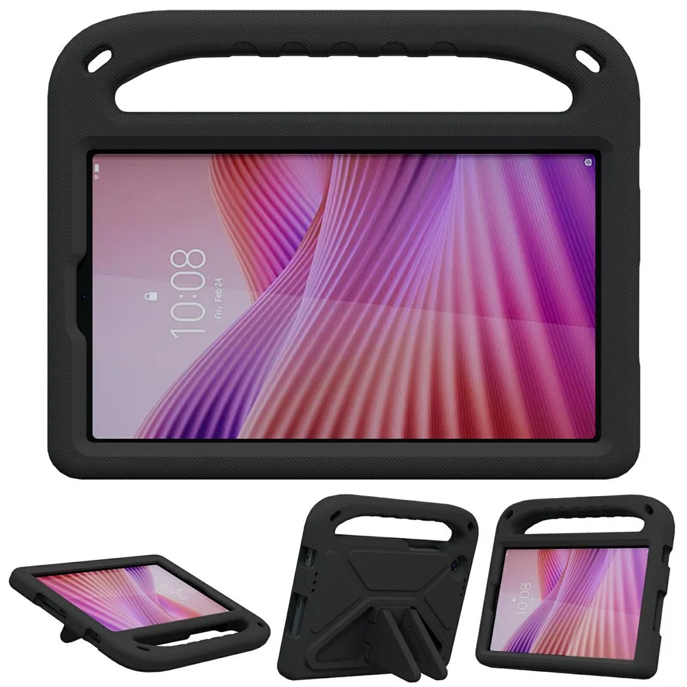 For Lenovo Tab K9  /  One Case Hand Grip Kickstand Tablet EVA Cover - Black - 2