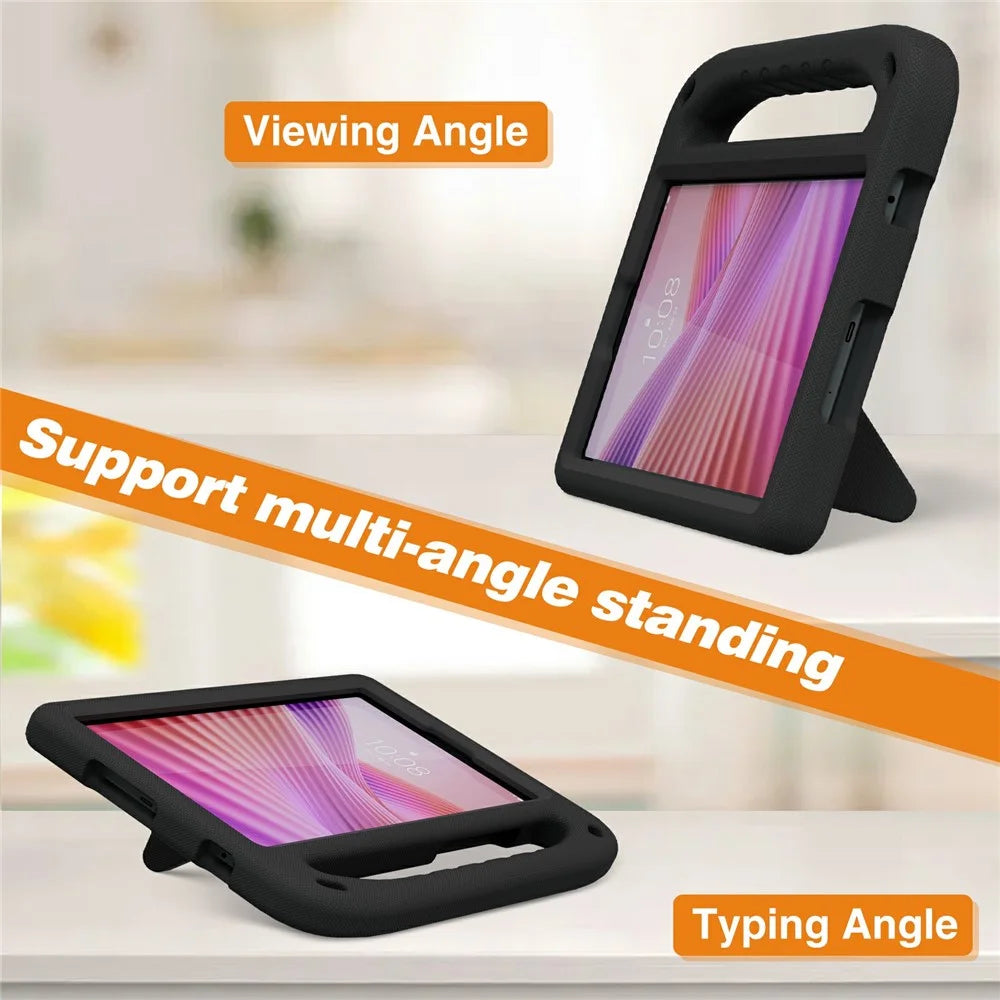 For Lenovo Tab K9  /  One Case Hand Grip Kickstand Tablet EVA Cover - Black - 4