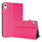 For iPad mini (2024)  /  (2021) Case Two-Fold Stand Crazy Horse Texture PU Leather Tablet Cover with Card Slots - Rose - 1