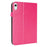 For iPad mini (2024)  /  (2021) Case Two-Fold Stand Crazy Horse Texture PU Leather Tablet Cover with Card Slots - Rose - 4
