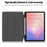 For Samsung Galaxy Tab S11 Tablet Case Pattern Printing Tri-Fold Stand Leather + TPU Cover with Pen Holder - Don't Touch Me - 3