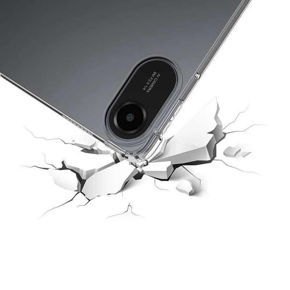 For Xiaomi Redmi Pad 2 11 Case TPU Drop-Resistant Clear Tablet Cover + Tempered Glass Screen Film - 4