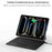 For iPad Pro 13 (2025) / 13 (2024) Smart Pogo Pin Direct Connection Keyboard (German Layout) + Leather Tablet Case - Black - 7