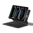 For iPad Pro 11 (2025) / 11 (2024) Smart Pogo Pin Direct Connection Keyboard (German Layout) + Leather Tablet Case - Black - 3
