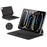For iPad Pro 11 (2025) / 11 (2024) Smart Pogo Pin Direct Connection Keyboard (French Layout) + Leather Tablet Case - Black - 5