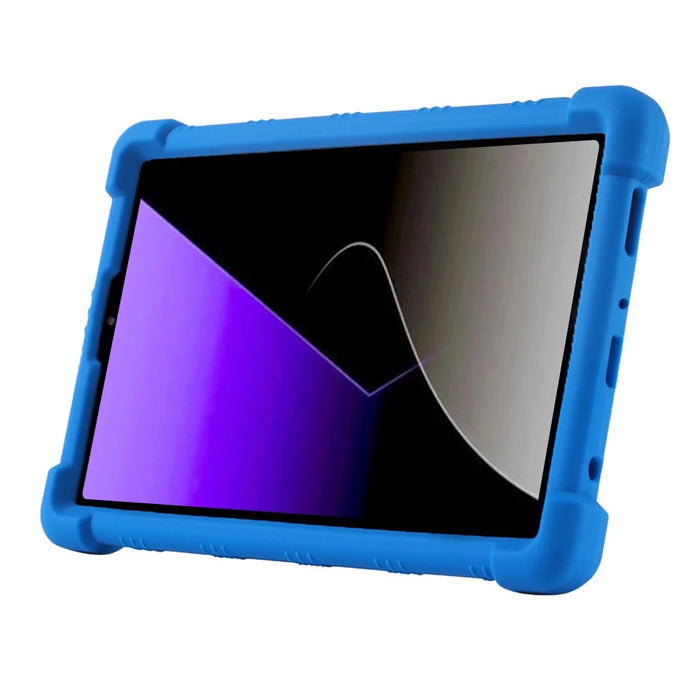 For Samsung Galaxy Tab A11 Case Adjustable Kickstand Silicone Tablet Protective Cover - Dark Blue - 2