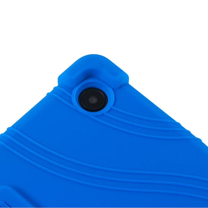 For Samsung Galaxy Tab A11 Case Adjustable Kickstand Silicone Tablet Protective Cover - Dark Blue - 7