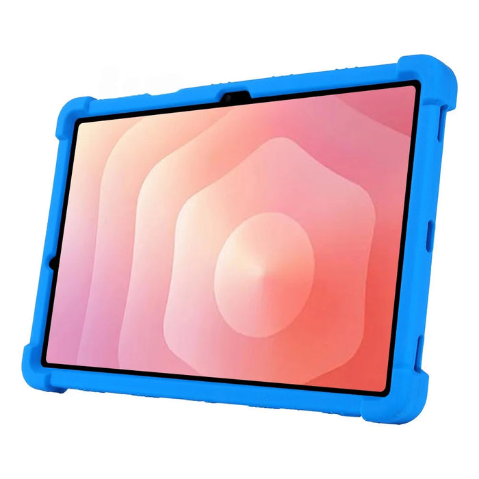 For Samsung Galaxy Tab S11 Case Adjustable Kickstand Silicone Tablet Protective Cover - Dark Blue - 2