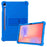 For Samsung Galaxy Tab S10 Lite Case Adjustable Kickstand Silicone Tablet Protective Cover - Dark Blue - 1