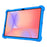 For Samsung Galaxy Tab S10 Lite Case Adjustable Kickstand Silicone Tablet Protective Cover - Dark Blue - 2
