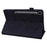 For Samsung Galaxy Tab S11 Ultra Tablet Case Card Slots Leather Cover Flower Pattern - Black - 3