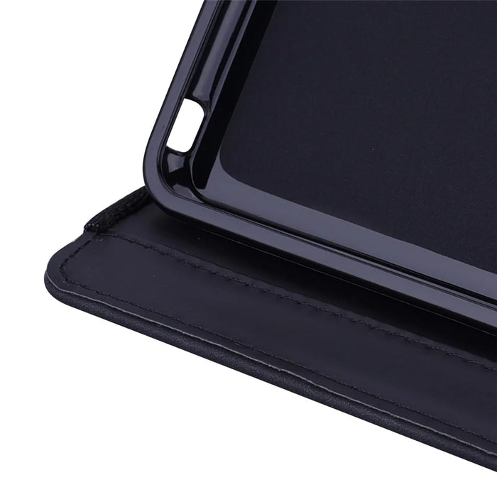For Samsung Galaxy Tab S11 Ultra Tablet Case Card Slots Leather Cover Flower Pattern - Black - 6