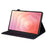 For Samsung Galaxy Tab S11 Ultra Case PU Leather Protective Folio Tablet Cover with Card Holder - Black - 3