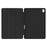 For Samsung Galaxy Tab S11 Case Trifold Stand Solid Color Leather Tablet Cover with Pen Slot - Black - 2