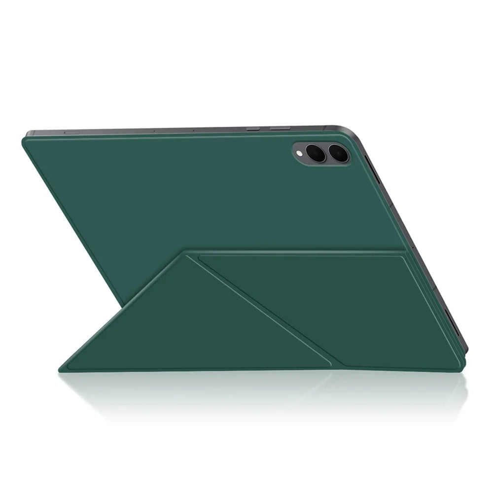 For Samsung Galaxy Tab S11 Ultra Leather Case Origami Stand Magnetic Tablet Cover Auto Wake  /  Sleep - Green - 5