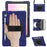 For Samsung Galaxy Tab S11 Kickstand Case TPU PC Silicone Tablet Cover with Shoulder Strap - Navy Blue - 2