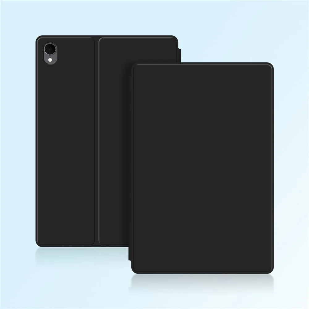 For Samsung Galaxy Tab S11 Case Stand Magnetic Leather Tablet Cover with Auto Sleep / Wake - Black - 6