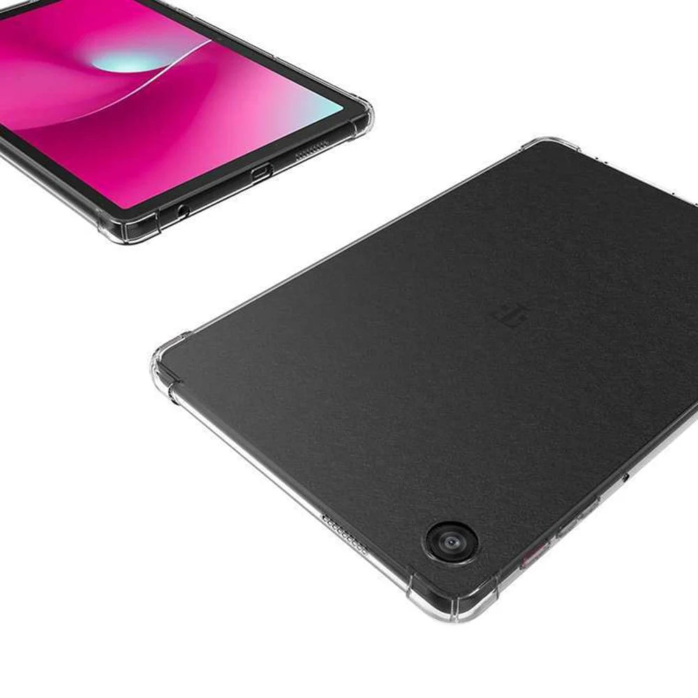 For T-Mobile REVVL Tab 2 (2025) Case TPU Drop-Resistant Clear Tablet Cover + Tempered Glass Screen Film - 6