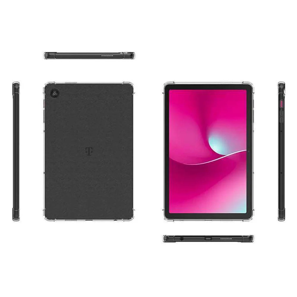For T-Mobile REVVL Tab 2 (2025) Case TPU Drop-Resistant Clear Tablet Cover + Tempered Glass Screen Film - 7
