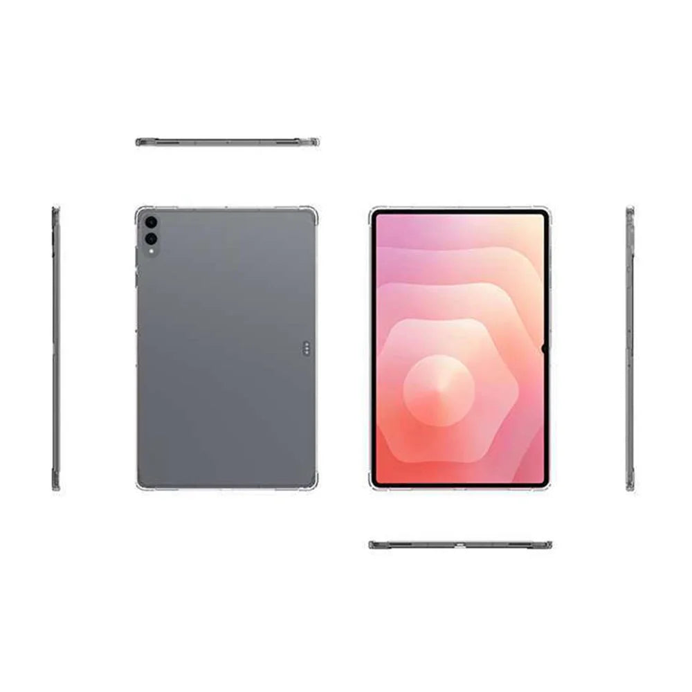 For Samsung Galaxy Tab S12 Ultra / S11 Ultra Case Four Corner Shockproof Clear Tablet TPU Cover - 5