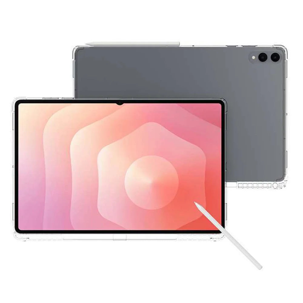 For Samsung Galaxy Tab S12 Ultra / S11 Ultra Case Reinforced Four Corner Anti-Drop Clear TPU Tablet Cover with Pen Slot - 4