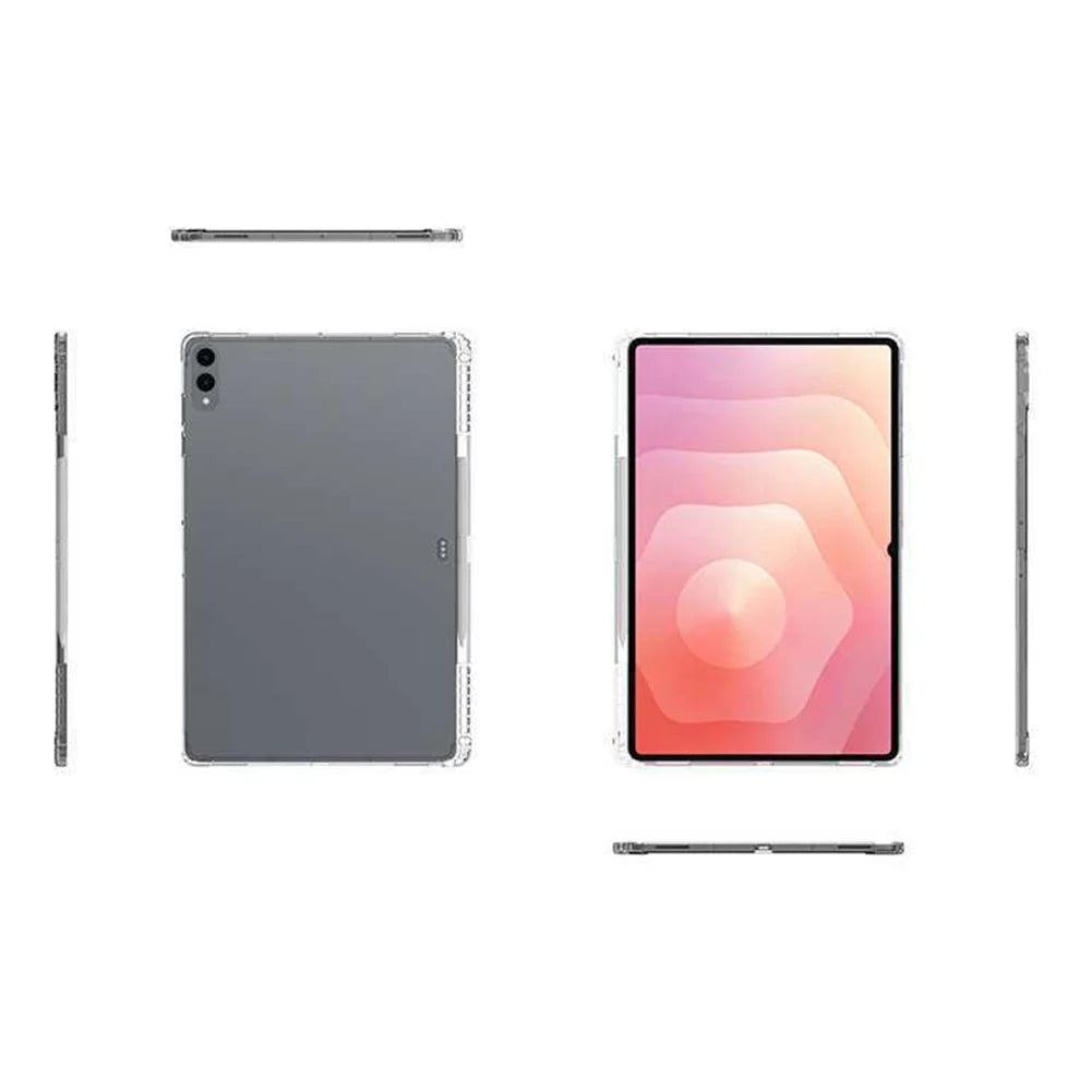 For Samsung Galaxy Tab S12 Ultra / S11 Ultra Case Reinforced Four Corner Anti-Drop Clear TPU Tablet Cover with Pen Slot - 5