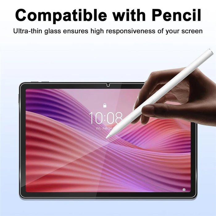 For Lenovo Tab M11 Case TPU Drop-Resistant Clear Tablet Cover + Tempered Glass Screen Film - 4