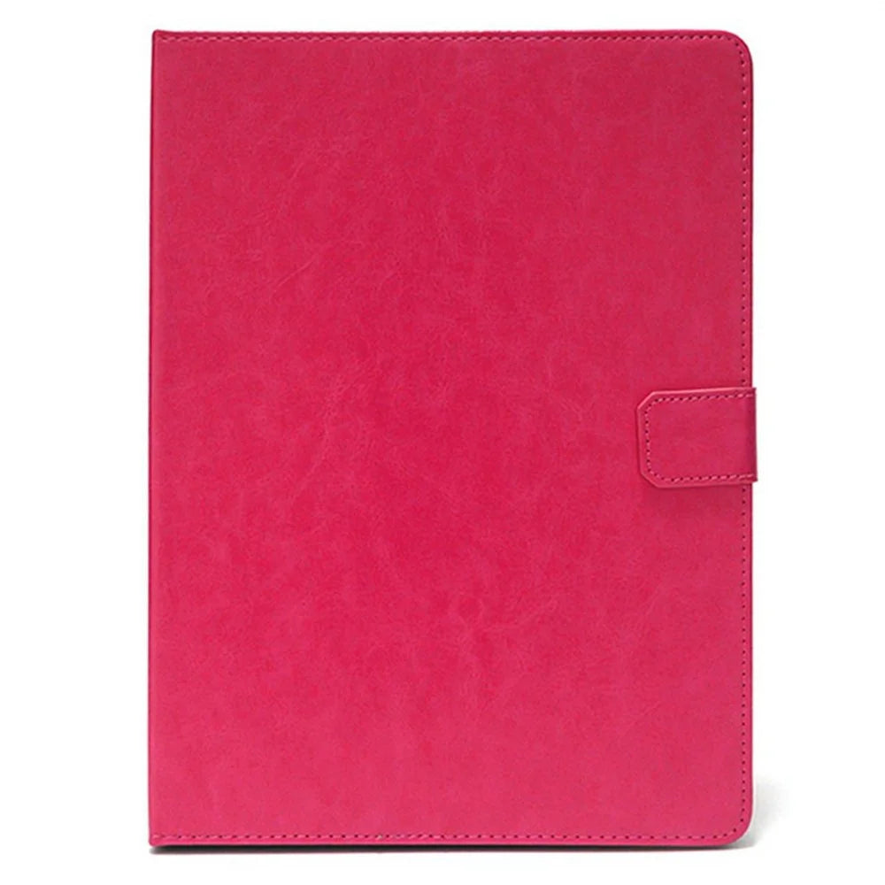 For 9 - 10 Inch Tablets Case with Stand Card Holder Universal Hook Design Leather Cover - Red - 2