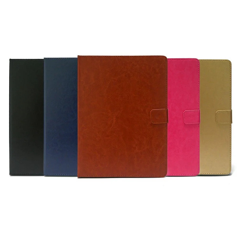 For 9 - 10 Inch Tablets Case with Stand Card Holder Universal Hook Design Leather Cover - Red - 7